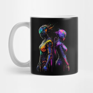 Colorful Robots Mug